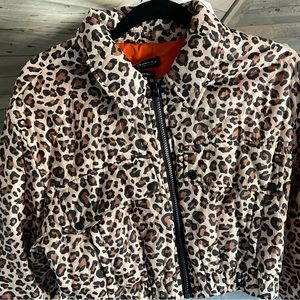 Zara Cropped Cheetah Jacket